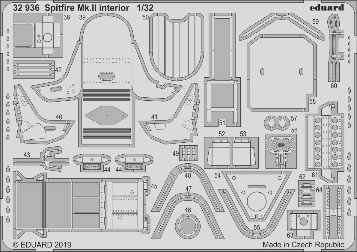 1:32 Spitfire Mk.II interior