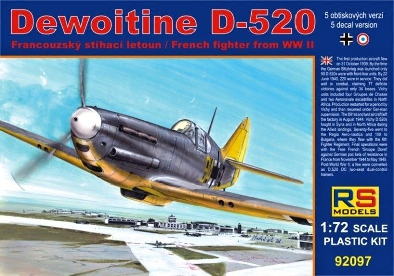 1:72 Dewoitine D-520 Luftwaffe
