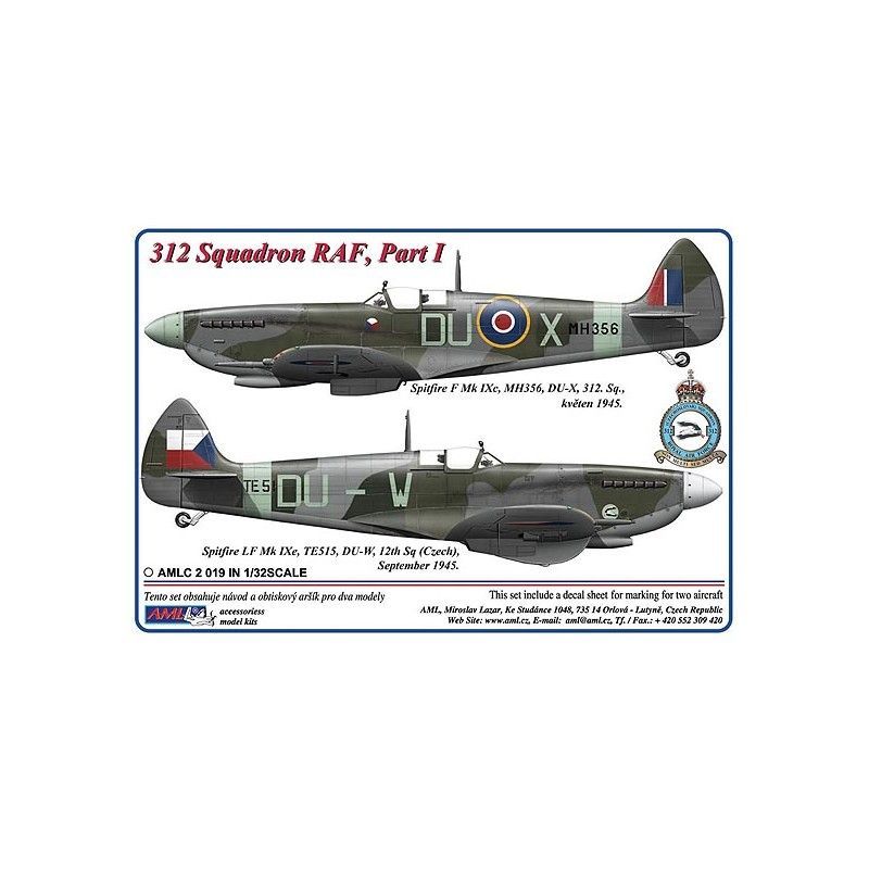 1:32 Decals 312 Squadron RAF Part I.