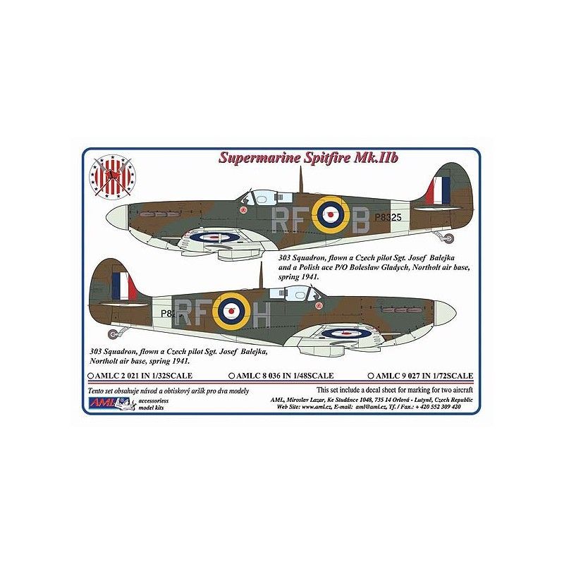 1:48 Spitfiry Mk. IIb Sgt.Josefa Balejky