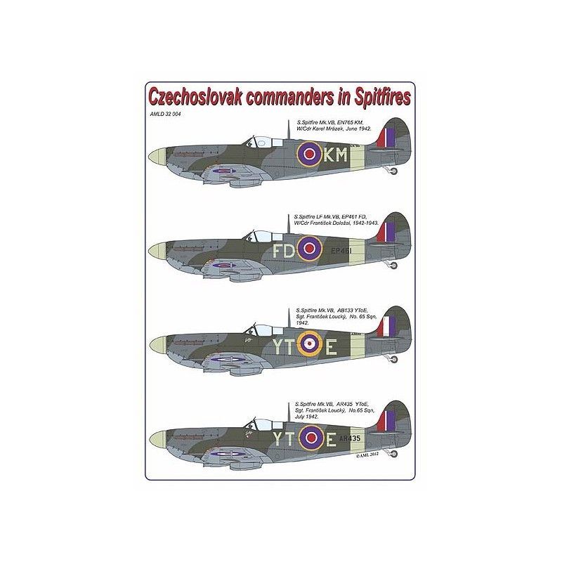 1:32 Czechoslovak commanders in the Spitfires