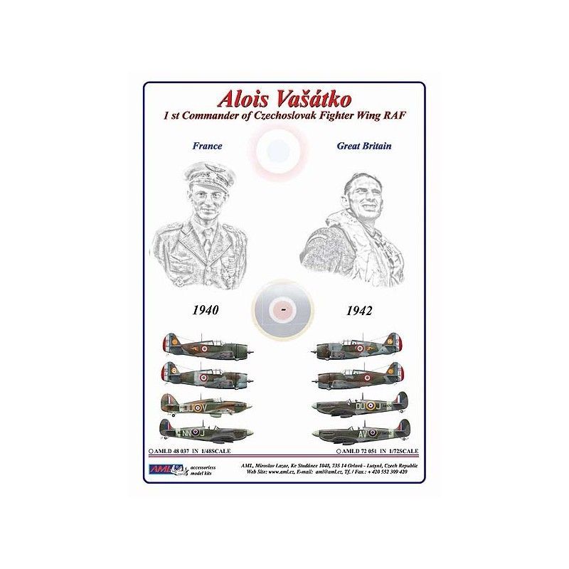 1:48 Alois Vašátko - 1st Commander of Czechoslovak Wing RAF