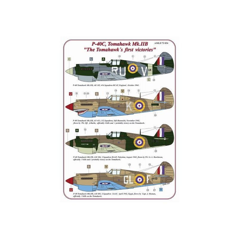 1:72 P-40C, Tomahavk Mk.IIB “ Thomahawk´s first victories “