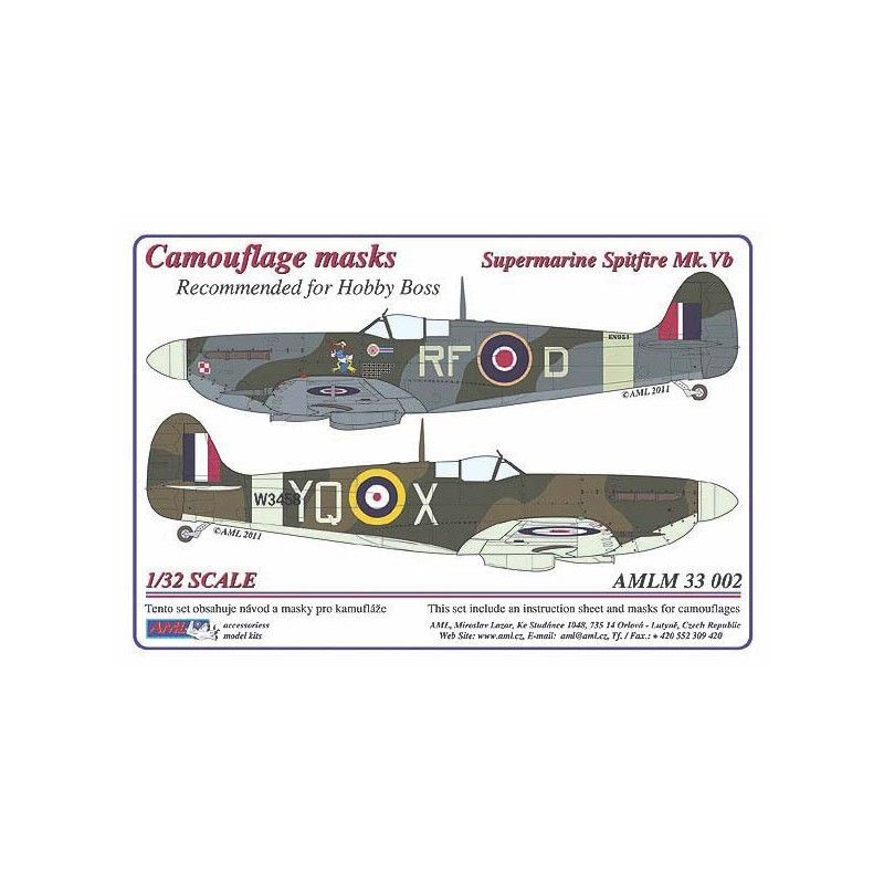 1:32 S.Spitfire Mk.Vb - Camouflage masks