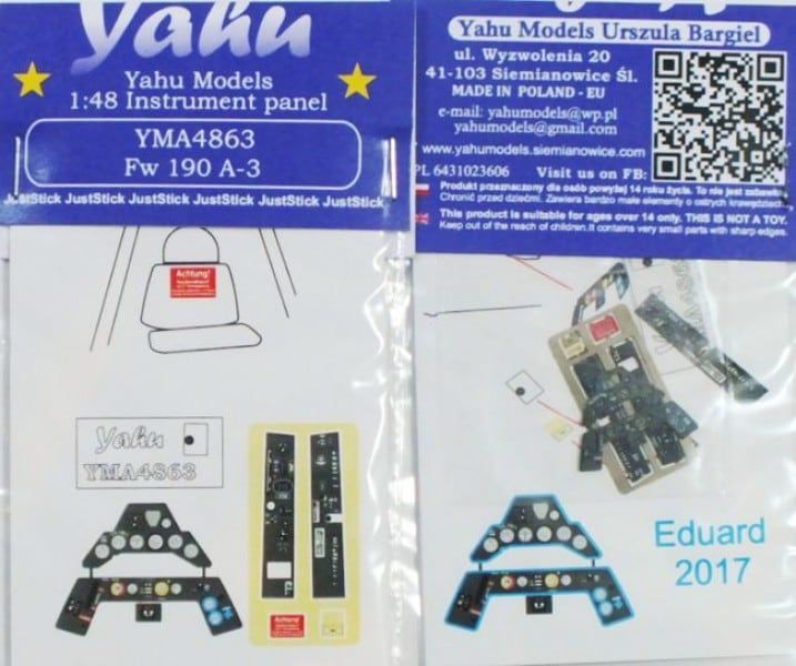 1:48 Fw-190A-3 - Coloured PE instrument panels