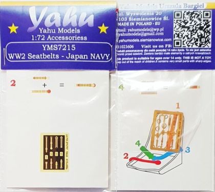 1:72 WW2 seatbelts Japan NAVY