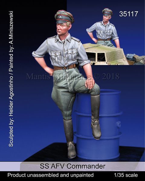 1:35 German SS AFV Commander, WWII