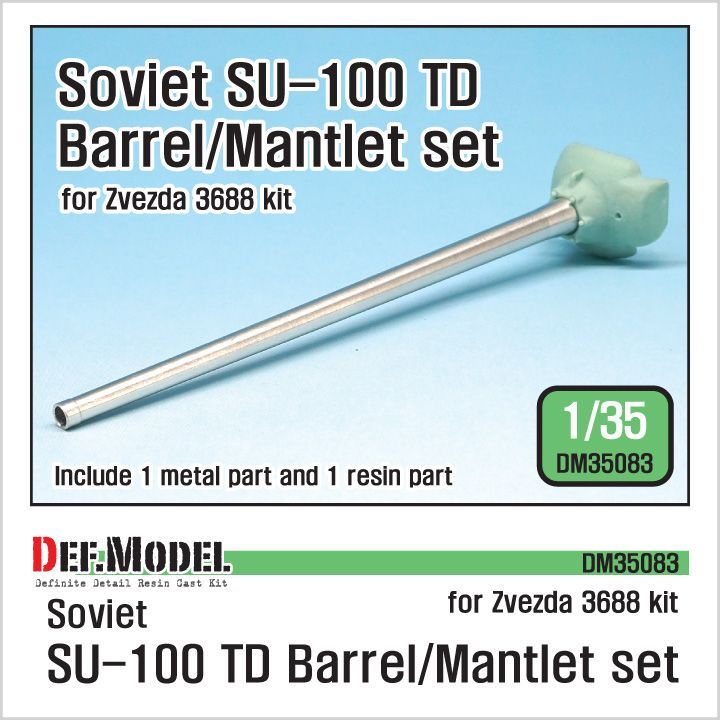 1:35 U-100 TD D-10S Barrel / Mantlet set