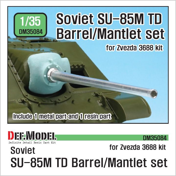 1:35 SU-85M TD D-5S Barrel / Mantlet set