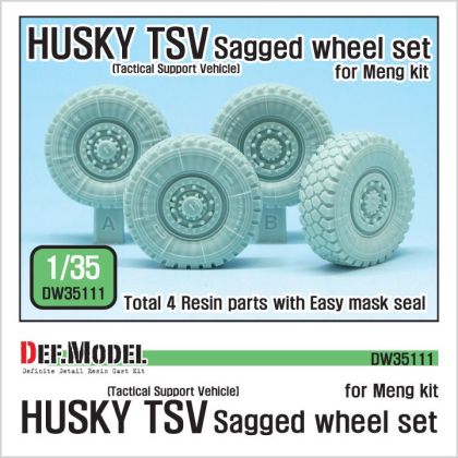 1:35 UK Husky TSV Sagged wheel set ( for Meng 1/35)