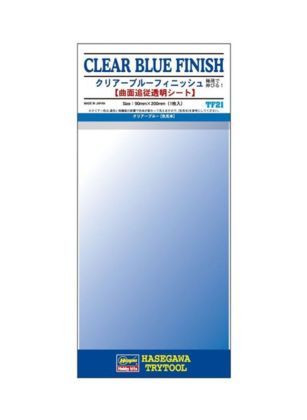 CLEAR BLUE FINISH 1 SHEET (90 X 200MM)