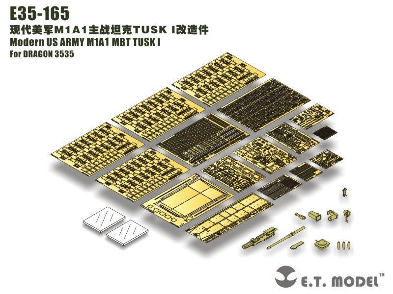 1:35 Modern US ARMY M1A1 MBT TUSK I