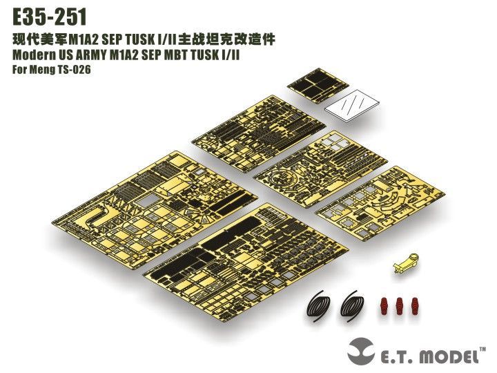 1:35 Modern US ARMY M1A2 SEP MBT TUSK I/II