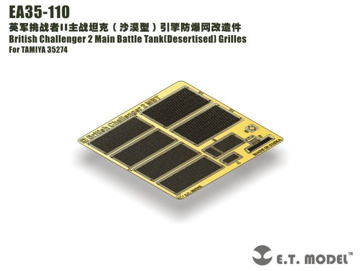 1:35 British Challenger 2 Main Battle Tank(Desertised) Grilles