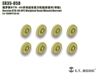 1:35 Russian BTR-80 APC Weighted Road Wheels(Narrow)