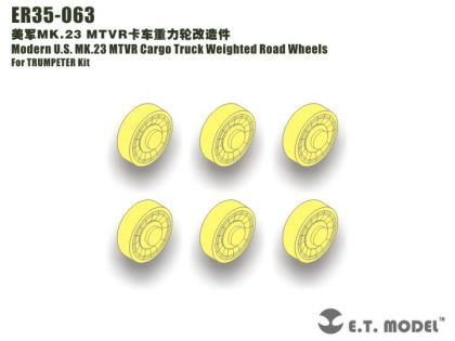 1:35 Modern U.S. MK.23 MTVR Cargo Truck Weighted Road Wheels