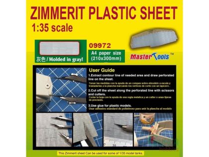 1:35 Zimmerit Plastic Sheet A4