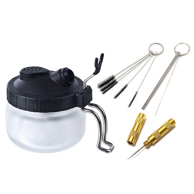 Airbrush cleaning kit (with container).