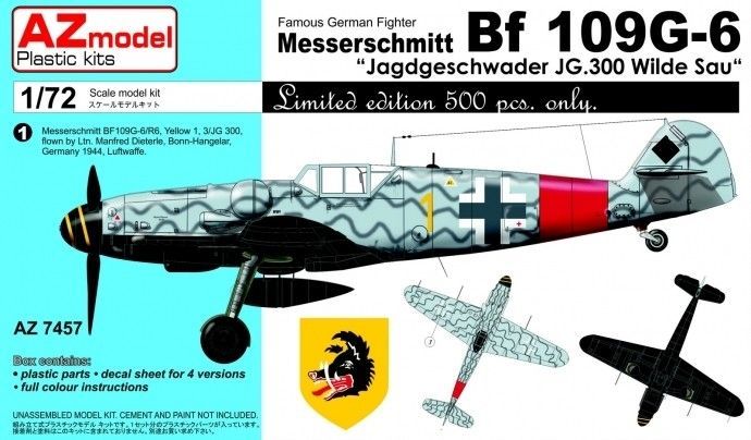 1:72 Bf-109 G-6  JG 300 limited edition