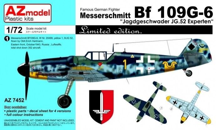 1:72 MESSERSCHMITT BF 109G-6 JAGDGESCHWADER JG.52 EXPERTEN