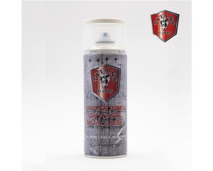 WHITE MATT PRIMER Spray for Plastic, Metal & Resin 400ml