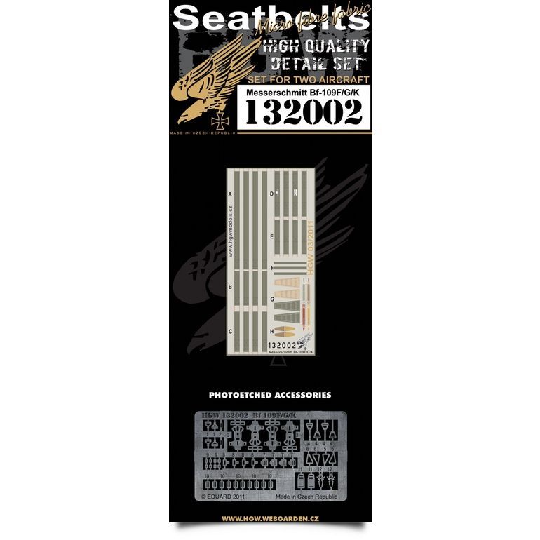1:32 Bf 109F/G/K - Seatbelts