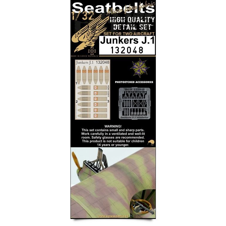 1:32 Junkers J.1 - Seatbelts
