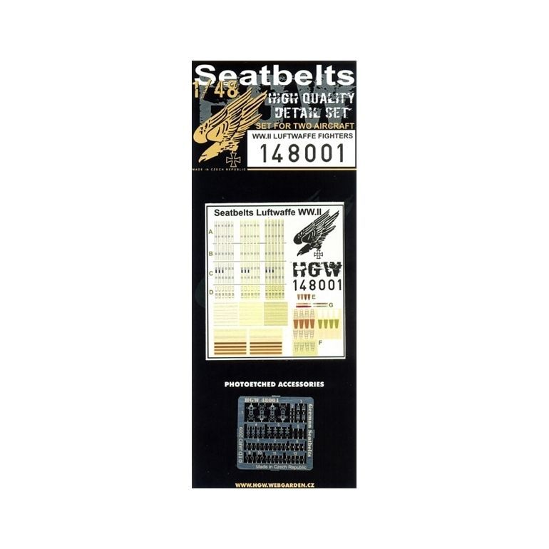 1:48 Lufwaffe Fighters - Seatbelts