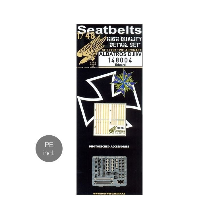 1:48 Albatros D.III & D.V - Seatbelts & PE Set