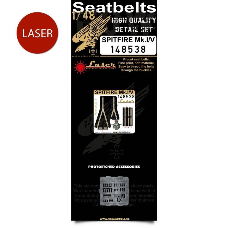 1:48 Spitfire Mk.I/V - Seatbelts