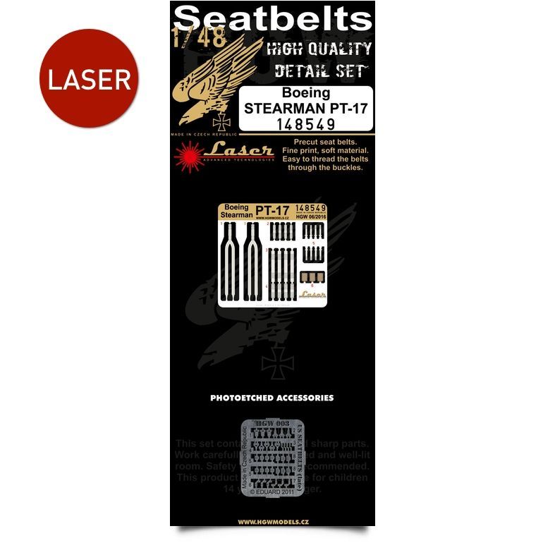 1:48 Boeing Stearman PT-17 - Seatbelts