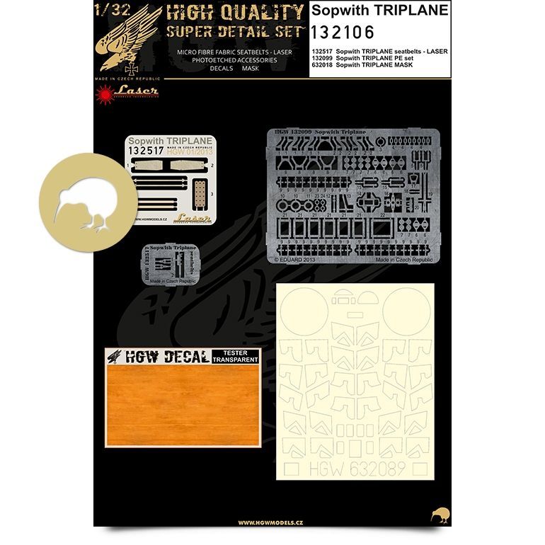 1:32 Sopwith Triplane - Super Detail Set