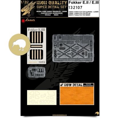 1:32 Fokker E.II & E.III - Super Detail Set