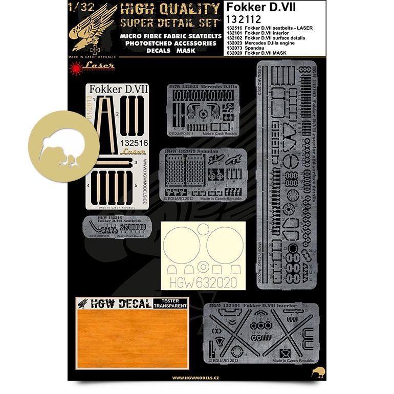 1:32 Fokker D.VII - Super Detail Set