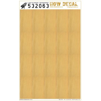 1:32 Light Plywood - Transparent (NO GRID)