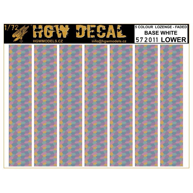 1:72 5 Colour Lozenge Lower - Base White