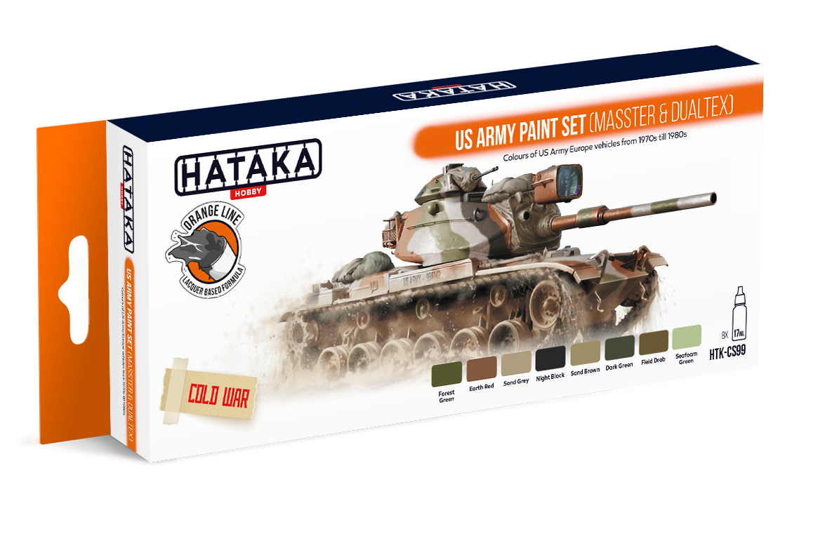 ORANGE LINE – US Army paint set (MASSTER & DUALTEX)