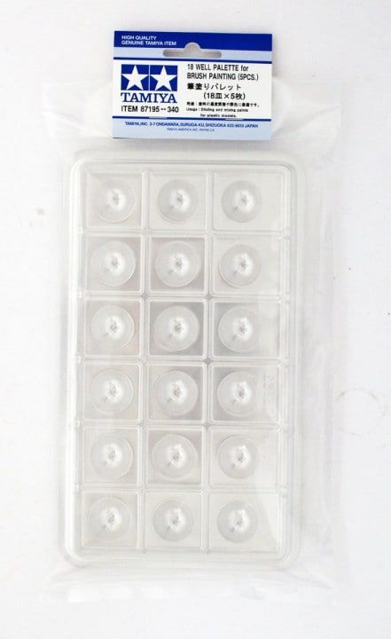18 Well Palette for Brush Painting (5pcs)