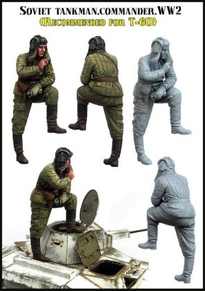 1:35 Soviet Tankman Commander WW2 Recommended for T-60