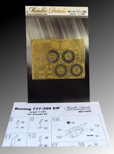 1:144 Detailing set Boeing 777-300 ER (Zvezda)
