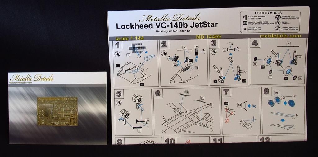 1:144 Detailing set for VC-140b JetStar (Roden)