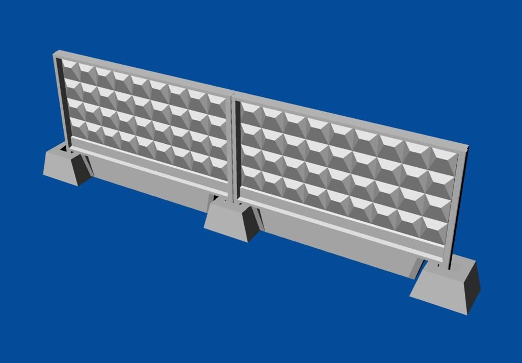 1:144 Russian concrete fence P6Vm