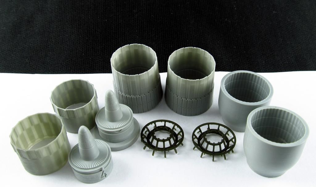 1:48 Su-27. Jet nozzles (Academy)