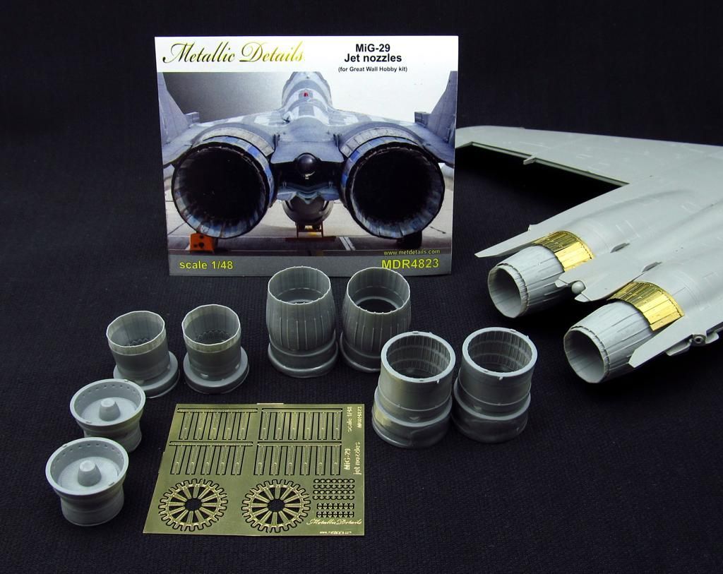 1:48 MiG-29. Jet nozzles (Great Wall Hobby)