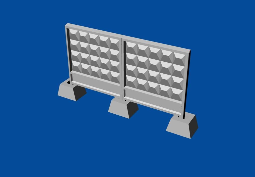 1:72 Russian concrete fence PO-2