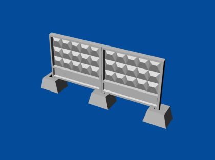 1:72 Russian concrete fence PO-3