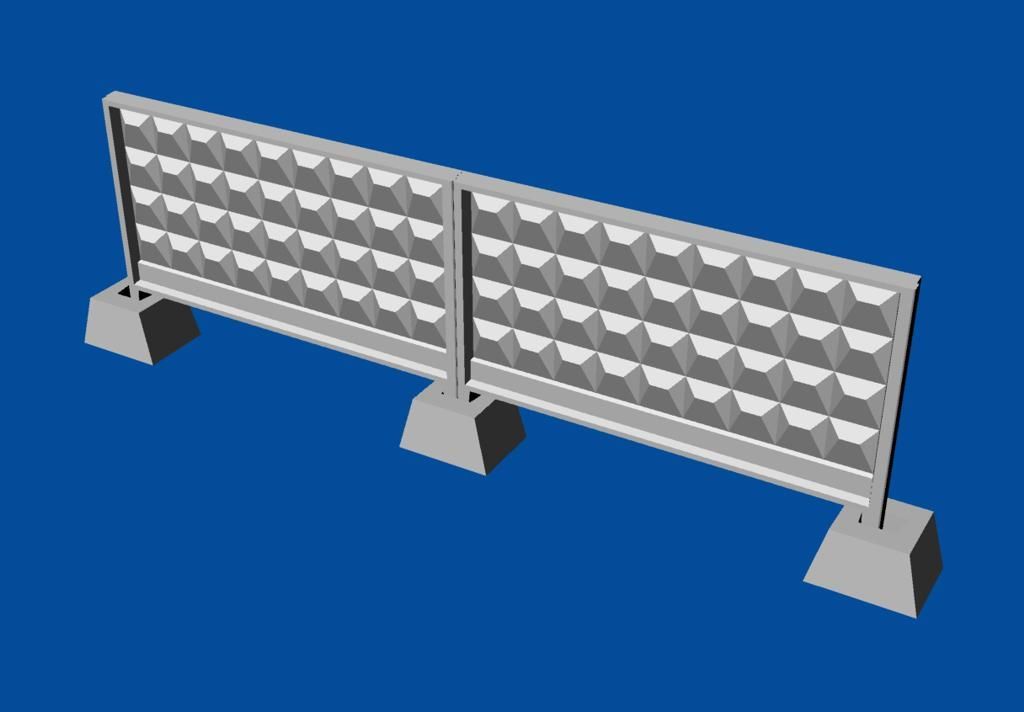 1:72 Russian concrete fence P6Vm