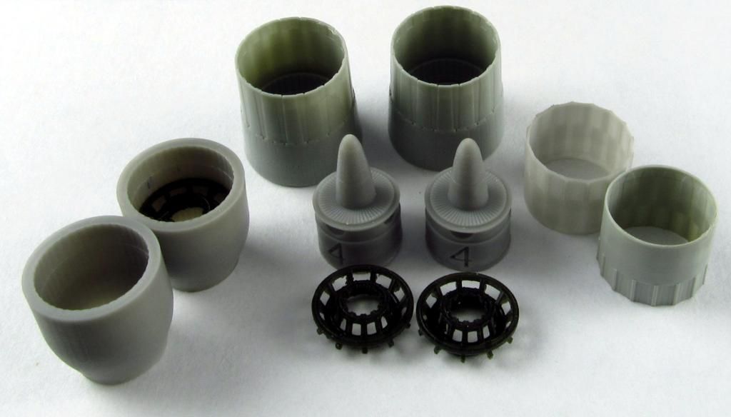 1:72 Su-27. Jet nozzles (Zvezda, Hasegawa, Hobbyboss)