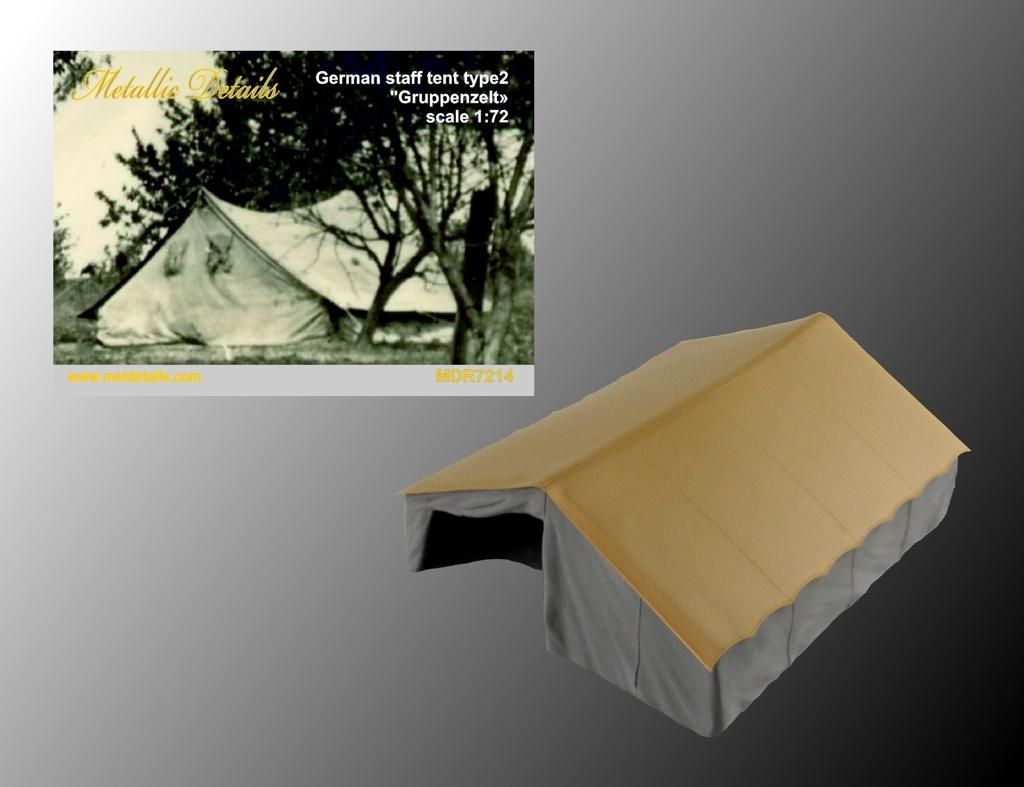 1:72 German staff tent type 2