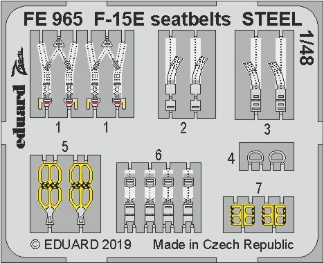 1:48 F-15E seatbelts STEEL